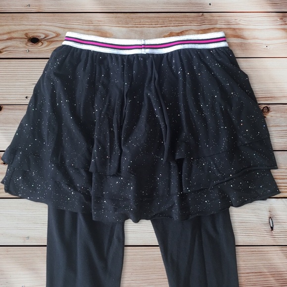 Black sparkly Leggings and skirt combo - Picture 2 of 7